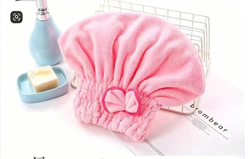 Microfiber Hair Drying Towels Set - Quick-Absorb Turban Caps for Women & Girls