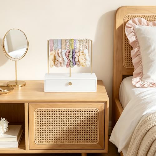 Hair Accessories Organizer Stand with Drawers for Headbands Scrunchies Clips