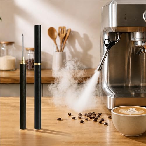 Steam Wand Cleaning Tool for Espresso Machines - Black, 10cm