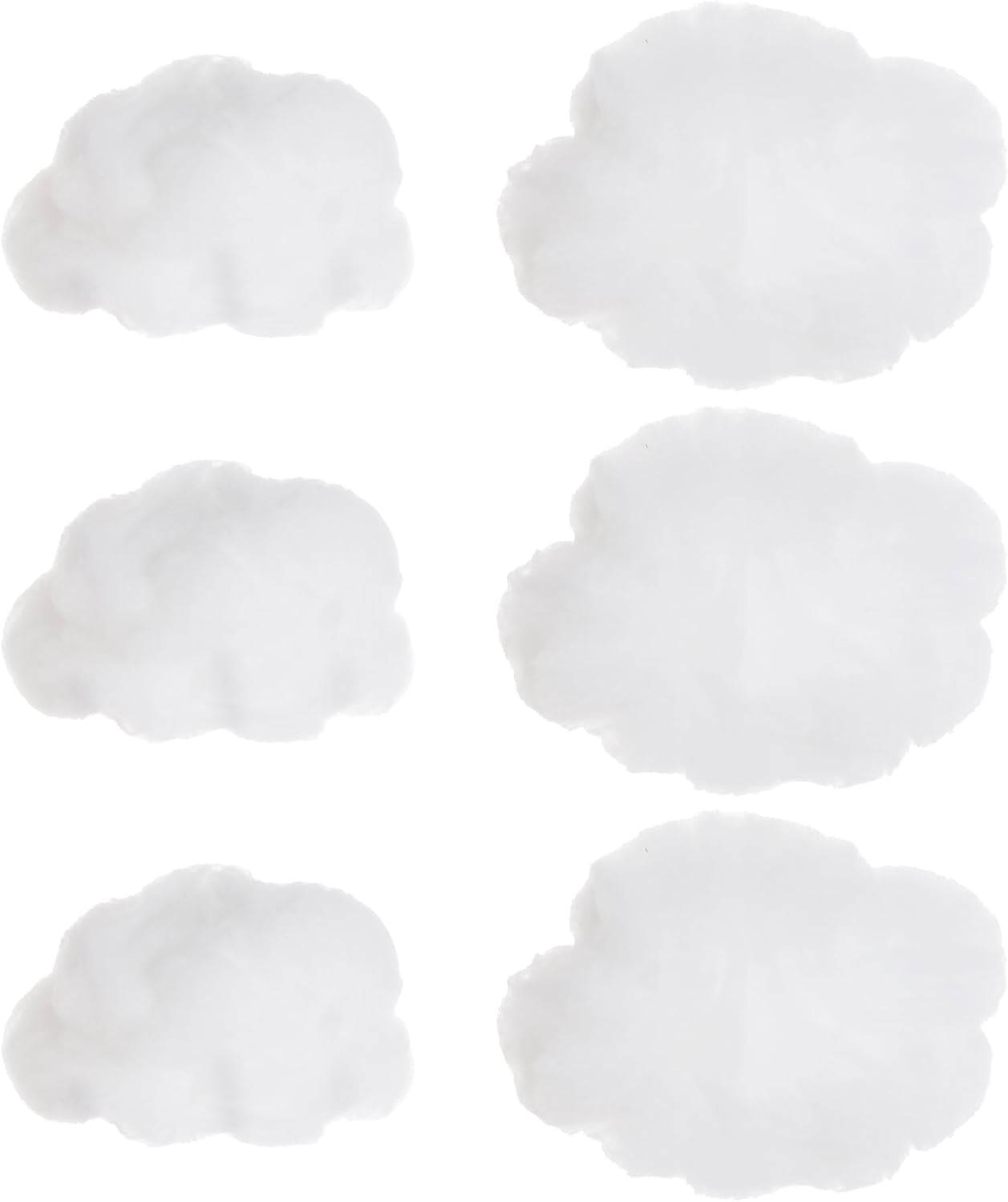 Tiggell 6 Pieces Artificial 3D Cloud Props - Imitation Hanging Ornaments for DIY Room Decor