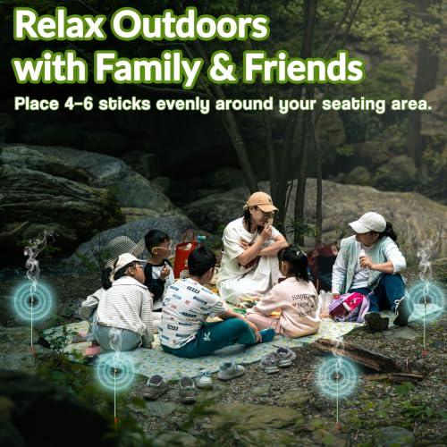 Natural Citronella Incense Sticks - Outdoor Aromatic Burners, 100 Count