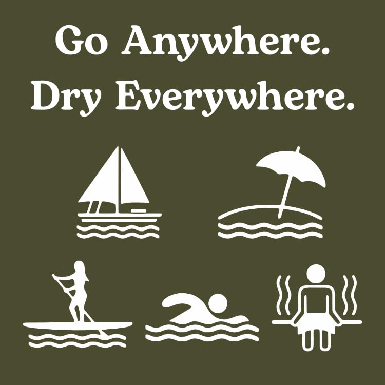 Surf Poncho Ultra Absorbent Hooded Towel Poncho with Zipper Pocket - Bigfoot Variant