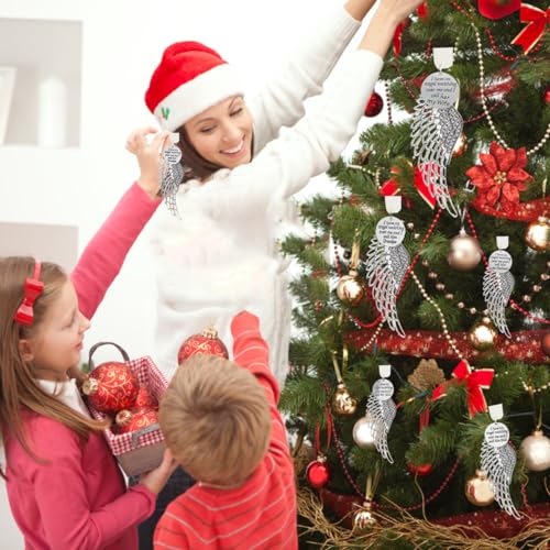 Memorial Angel Wing Ornament for Loss of Loved One - Mom / Single Wing