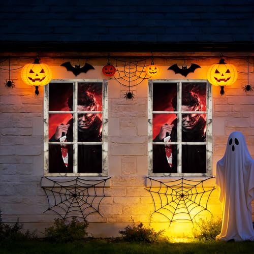 Halloween Horror Window Cover - Horror Curtain for Windows & Doors - Variation: Horror