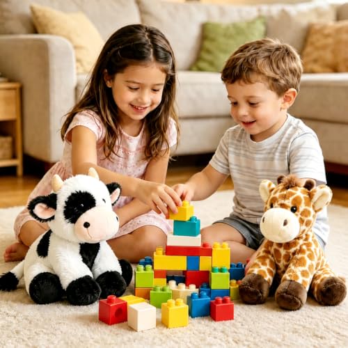 Weighted Giraffe Stuffed Animal Toy, 9 Inch Plush Pillow, 2.1 Lb