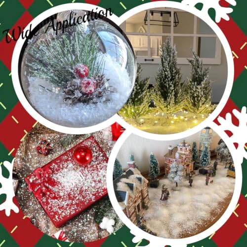 Artificial Snow Flakes for Christmas Decor - Iridescent 100g, Style 2
