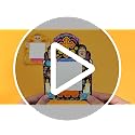36Pcs Día de los Muertos Paper Photo Frames Decorations Set