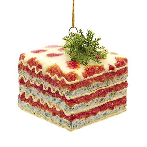 Christmas Tree Ornament - Food Lasagna Cheese Italian Holiday Decor