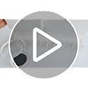 No Drill White Floating Wall Shelf with Organizer for Phones & Tablets