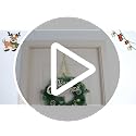Adjustable Wreath and Garland Hanger for Front Door - No Damage, Heavy Duty