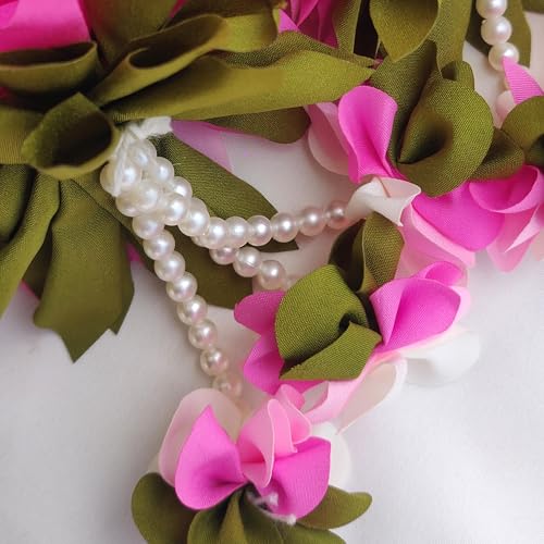 Artificial Flower Garland for Home & Event Decor - Red, 15 Inch Hanging Set