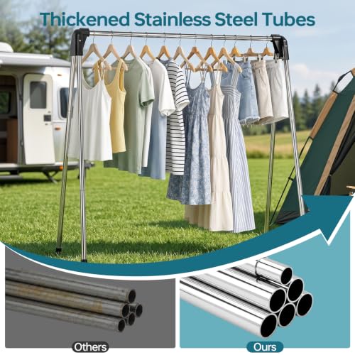 55 Inch Stainless Steel Collapsible Clothes Drying Rack - New