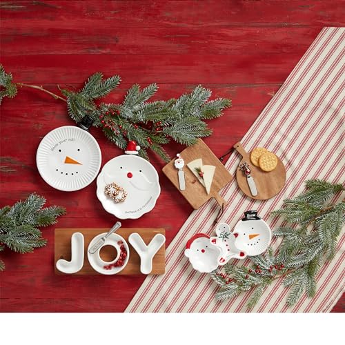 Christmas Serving Tray with Holiday Characters, 5.5 x 11.5 Inches