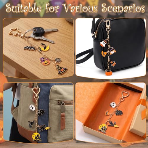 Halloween Keychain Making Kit DIY Craft Supplies with Charms & Tools
