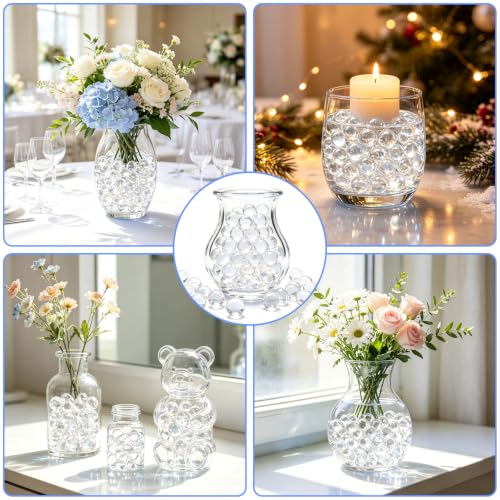 10,000 Clear Water Gel Beads for Vase Fillers & Decorations