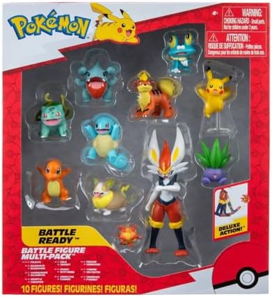Pokemon Proxy Battle Figures - 10 Pack Set for Ultimate Collectors | Vibrant Colors & Details