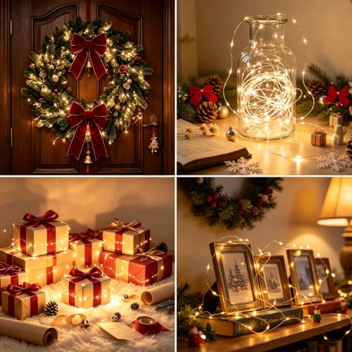 Fairy Lights Battery Operated 2M Warm White 3 Modes - 12 Pack