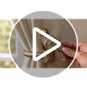 Gold Bird Curtain Holdbacks Set of 2 Wall Mount Drapery Holders