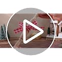 Christmas Baking Gift Set with Mini Wooden Rolling Pins & Cookie Cutters - 12 Piece