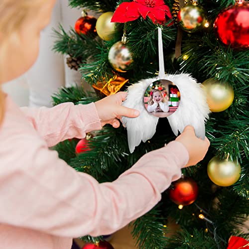 Christmas Angel Wings Ornaments & Sublimation Blanks Set - Holiday Decor