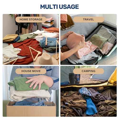 Simple Deluxe 20 Pack Space Saver Bags (4 Jumbo/4 Large/4 Medium/4 Small/4 Roll M) Vacuum Storage Bags, Vacuum Seal Bags with Hand Pump for Comforters, Blankets, Bedding, Pillows and Clothes