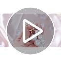 White Pearl Curtain Tiebacks Double Layer Decorative Holdbacks - Tondiamo