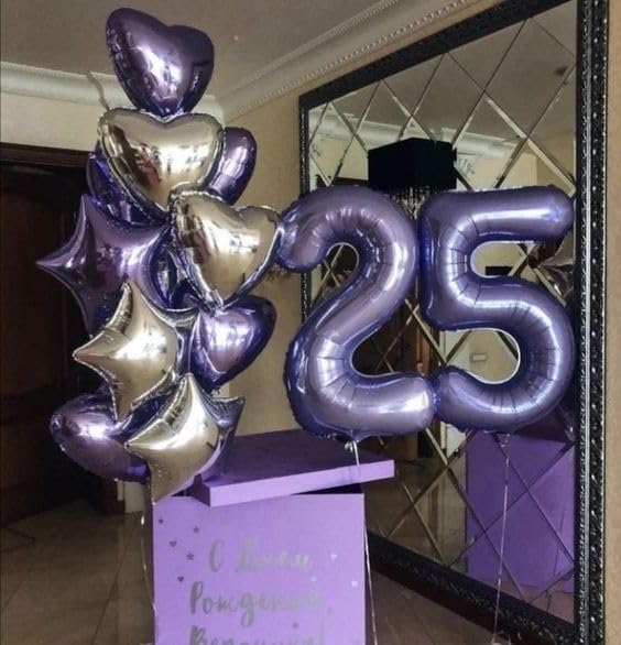 Purple Number 13 Balloon - 40 Inch Birthday Decoration for 13th Birthday Parties | Perfect for Girls & Boys