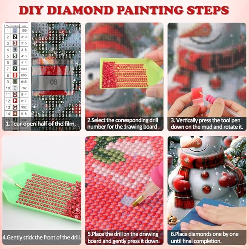 Christmas Diamond Painting Kit for Adults - Snowman, Variation PD030