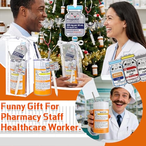 Funny Pharmacy Nurse Gift Set with 12oz Tumbler, Pen, Pill Ornament — Variation of THIS listing