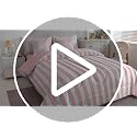Kids Bed Sheet Set - Orange Navy Stripes, King Size, 4-Piece Bedding with Pillowcases