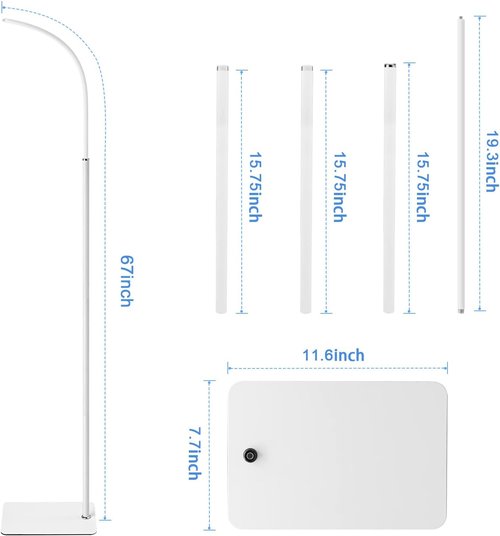 Infant Optics Adjustable Height Floor Stand Mount - Compatible with DXR-8 Pro & Nanit Pro | Versatile Design for Baby Monitors
