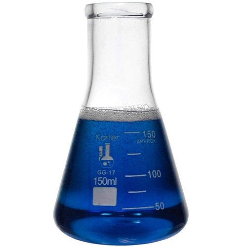 Karter Scientific Glass Erlenmeyer Flask Set - 3 Sizes: 50ml, 150ml, 250ml | Ideal for Experiments