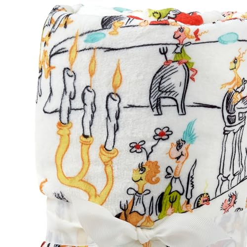 Hallmark Dr. Seuss's How The Grinch Stole Christmas Throw Blanket 50x60 - Holiday Cozy Decor