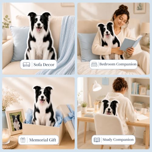 Personalized Pet Photo Pillow Custom Plush with Picture for Gift or Decor
