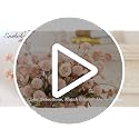 Artificial Flowers Set - 12Pcs Faux Silk Pompon Mums & Eucalyptus Beige
