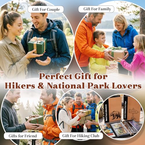 Personalized National Park Map Binder - Custom Text & Icons, 3 Ring Storage for Travel Memories