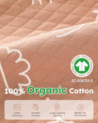 Yoofoss Baby Pajamas Organic Cotton Baby Winter Clothes Warm Newborn Sleepers for 0-3 Months Soft Quilted Footed Pjs