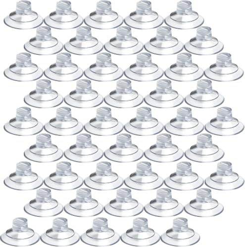 48 Pack Clear Suction Cup Hooks for String Lights & Home Decor