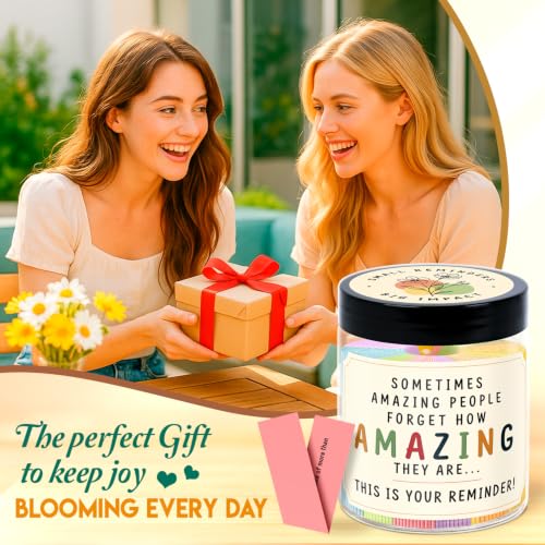 Positive Affirmations Jar - Reminder Gift for Women - You Are Awesome
