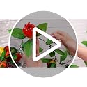Artificial Pomegranate Garland 3 Pack 57 Inches Decorative Faux Fruit String