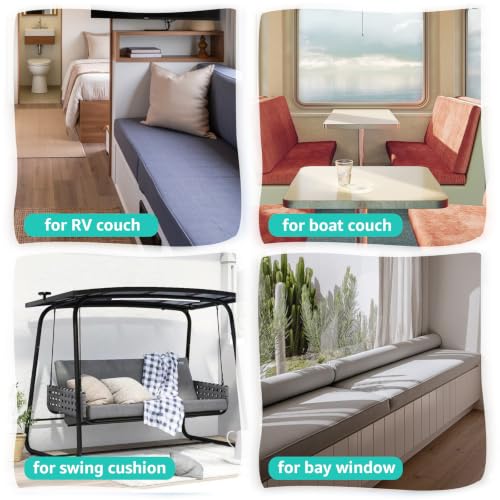 Gollense RV Couch Cover Set with Pillow Covers - Blue, Universal Fit