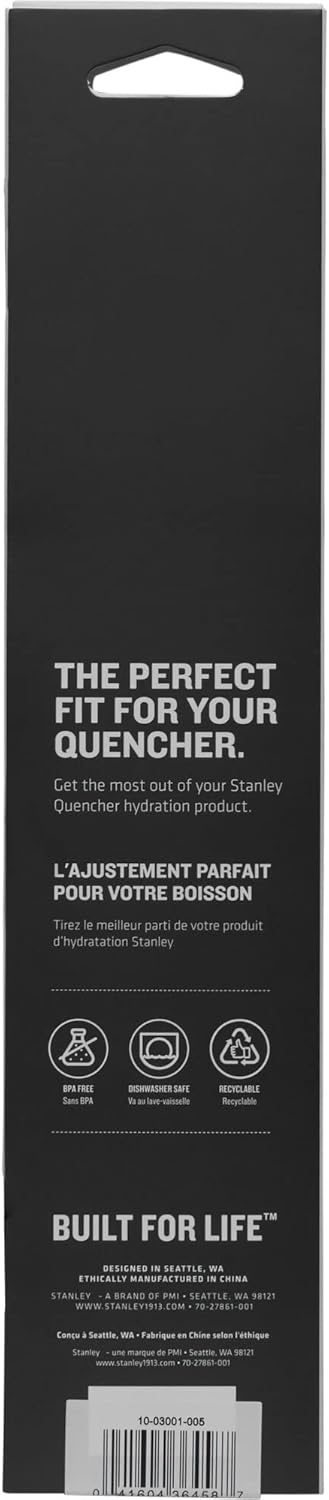 Stanley Quencher Tumbler Straws - Reusable Stainless Steel Replacement Straws | BPA-Free Accessory