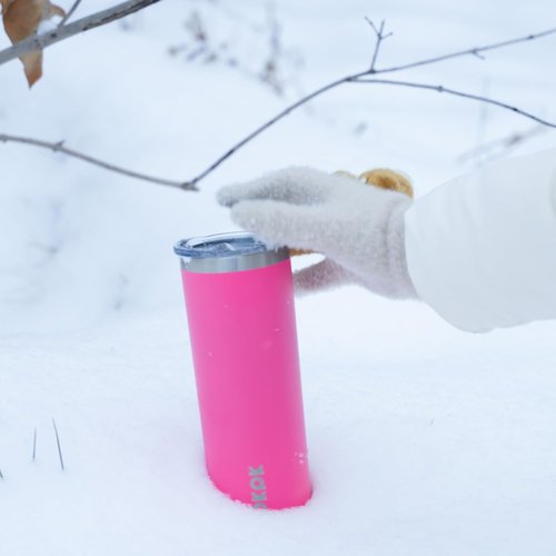BJPKPK 20oz Insulated Skinny Tumblers - Stainless Steel Travel Coffee Cups | Turquoise & Pink