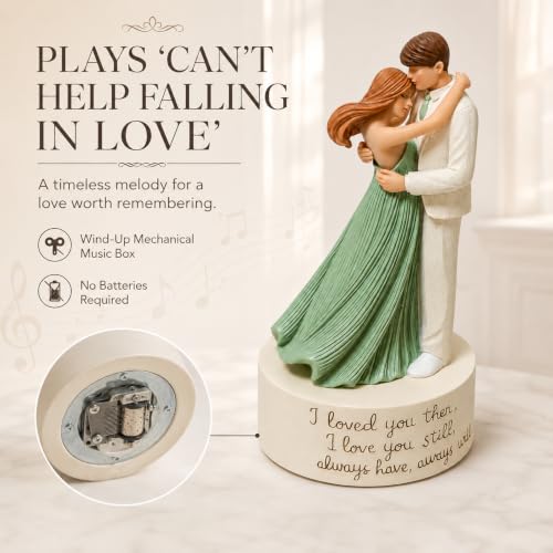 Romantic Couple Music Box with Love Message and Melodic Keepsake - Anniversary Gift