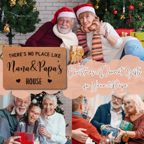 Christmas Doormat Gifts for Grandma Nana Papa - Grandkids Variation