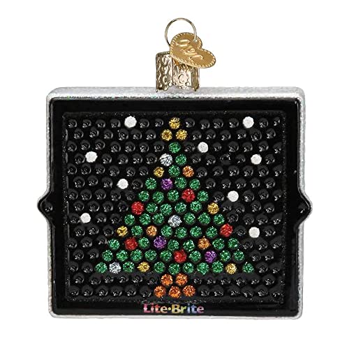 Old World Christmas Hand-Blown Lite Brite Glass Ornament for Christmas Tree
