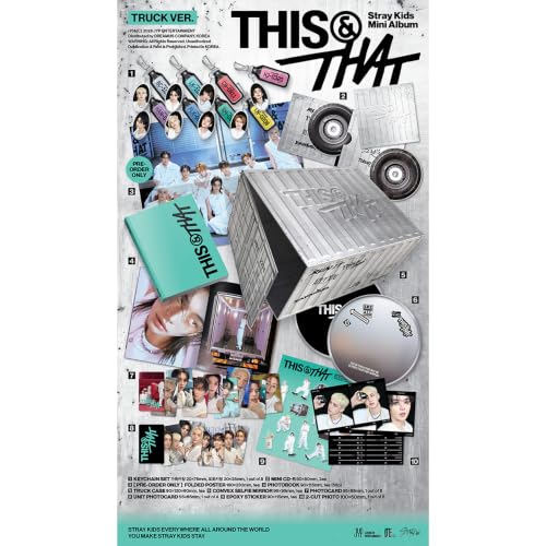 K-pop Album Set with Photocards and Pre-Order Gift - Stray Kids 10th Mini Album Truck Ver.