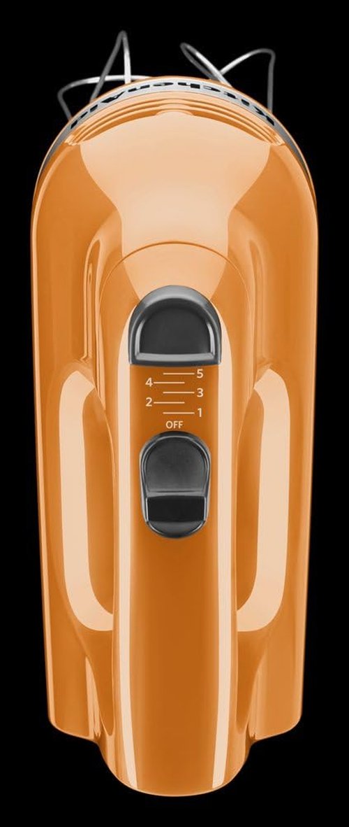 KitchenAid 5-Speed Hand Mixer - Ultra Power Performance in Vibrant Tangerine Color