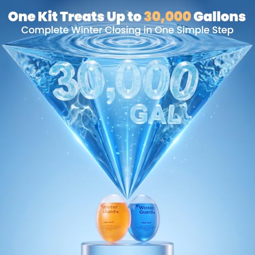 Pool Winterizing Kit for Above Ground & Inground Pools - 2 Capsules, Up to 30,000 Gallons