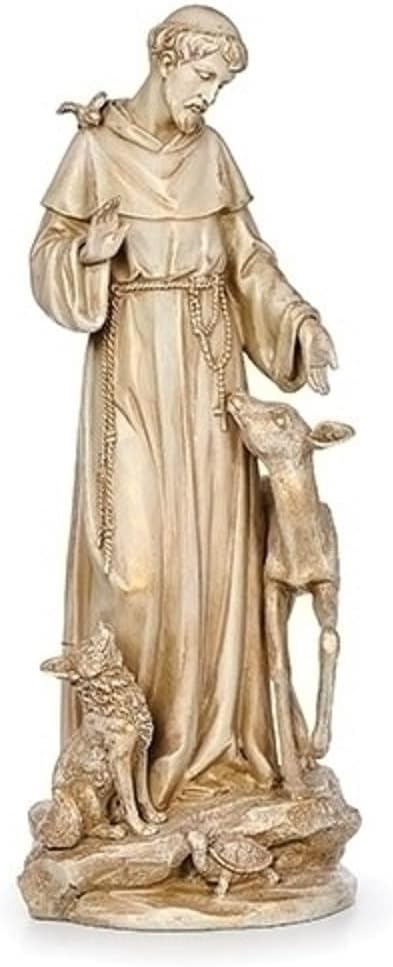 Roman Joseph's Studio St. Francis Figure - Renaissance Collection Home Decor, 13.5-Inch Height